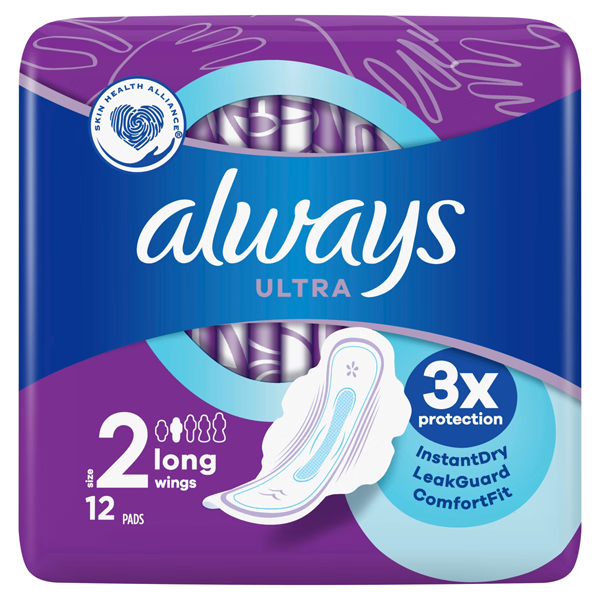 Always Terveysside 12 kpl Ultra Long Plus